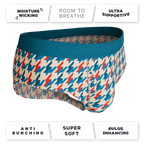 The Swanky | Retro Houndstooth Ball Hammock® Pouch Underwear Briefs - Shinesty
