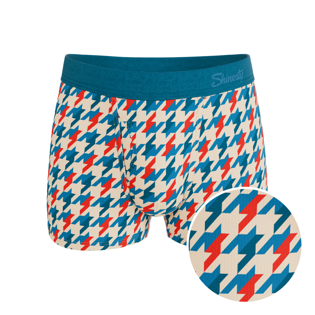 The Swanky | Retro Houndstooth Ball Hammock® Pouch Trunks Underwear - Shinesty