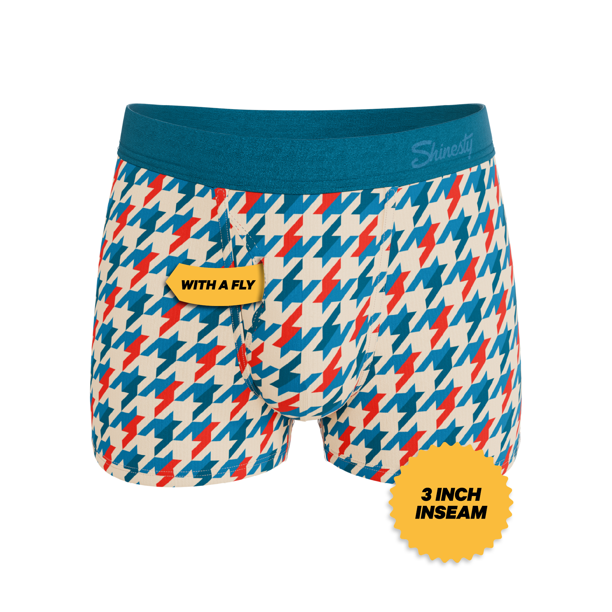 The Swanky | Retro Houndstooth Ball Hammock® Pouch Trunks Underwear - Shinesty