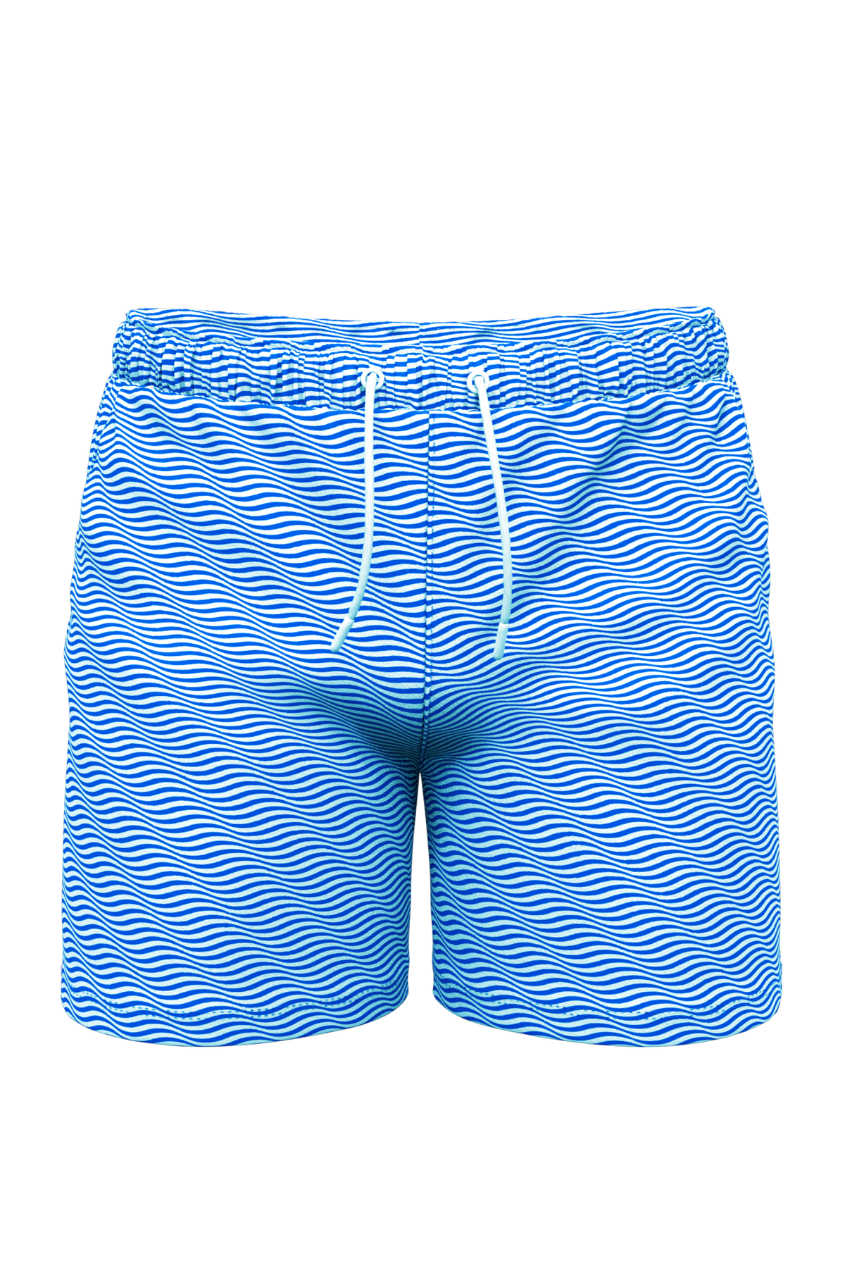 The Swim Lesson | Blue Wave Tropical Ball Hammock® Pouch 8" Swim Trunks - Shinesty