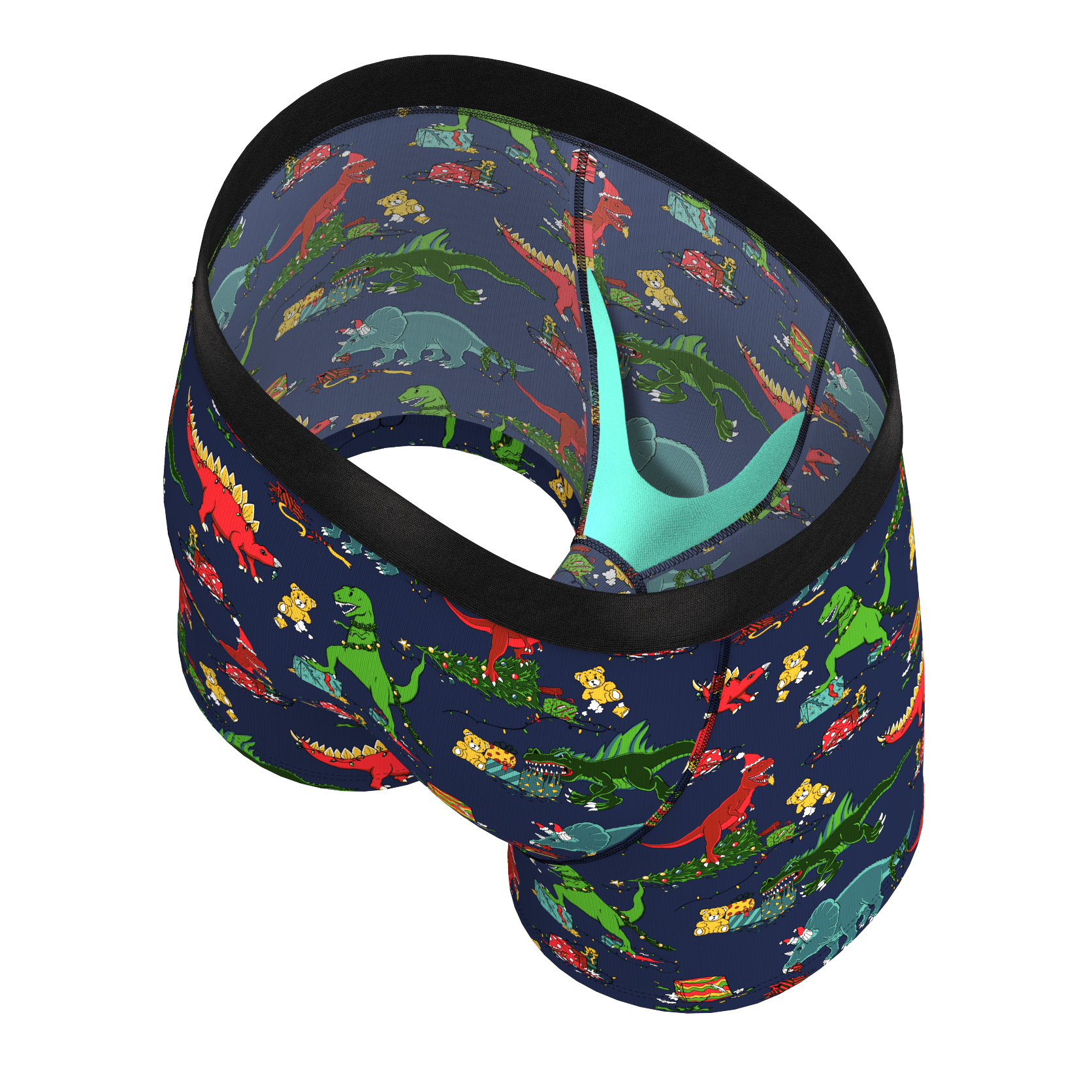 The T-Rexmas | Christmas Dinosaur Youth Boxer Briefs - Shinesty