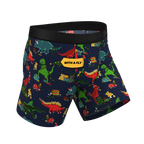 The T-Rexmas | Christmas Dinosaur Ball Hammock® Pouch Underwear With Fly - Shinesty