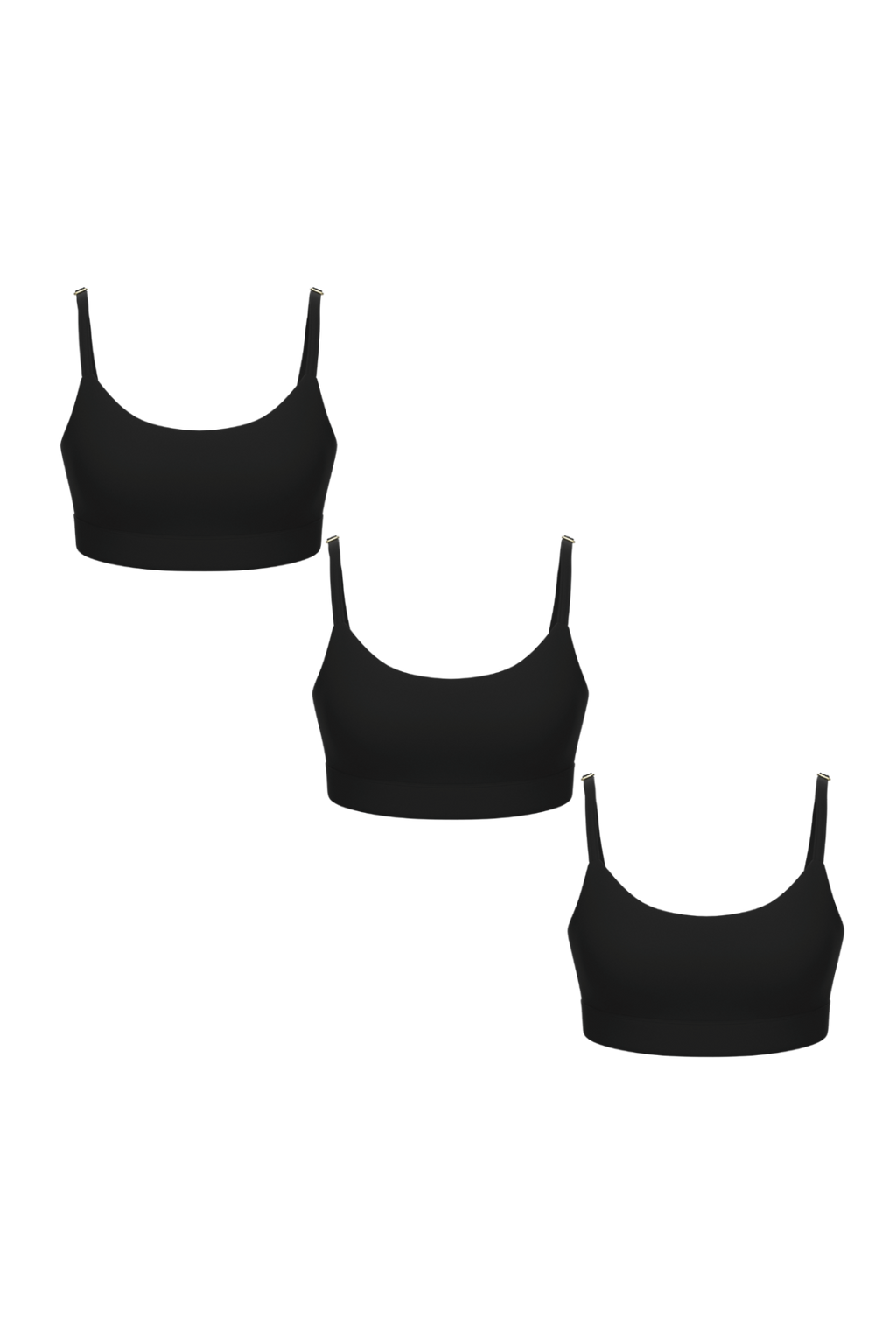 The Threat Level Midnight | Women's Boob Hammock™ Bralette 3 Pack - Shinesty
