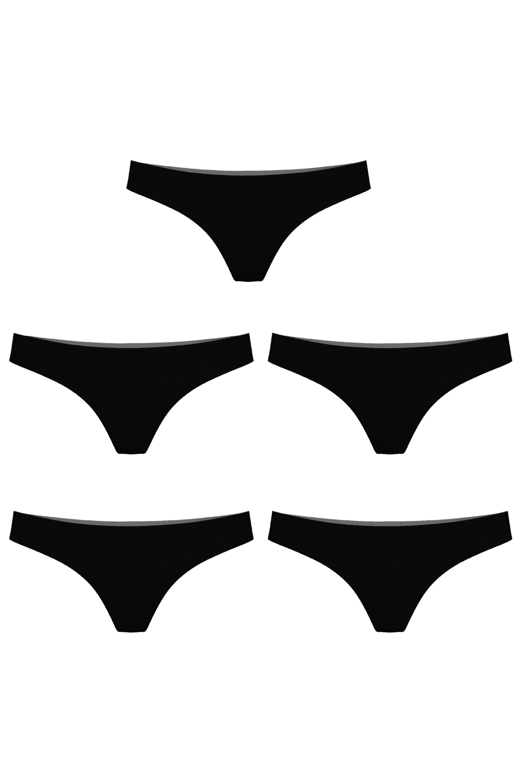 The Threat Level Midnight | Women's Thong Underwear 5 Pack - Shinesty