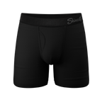 The Threat Level Midnight | Black Ball Hammock® Pouch Underwear With Fly - Shinesty