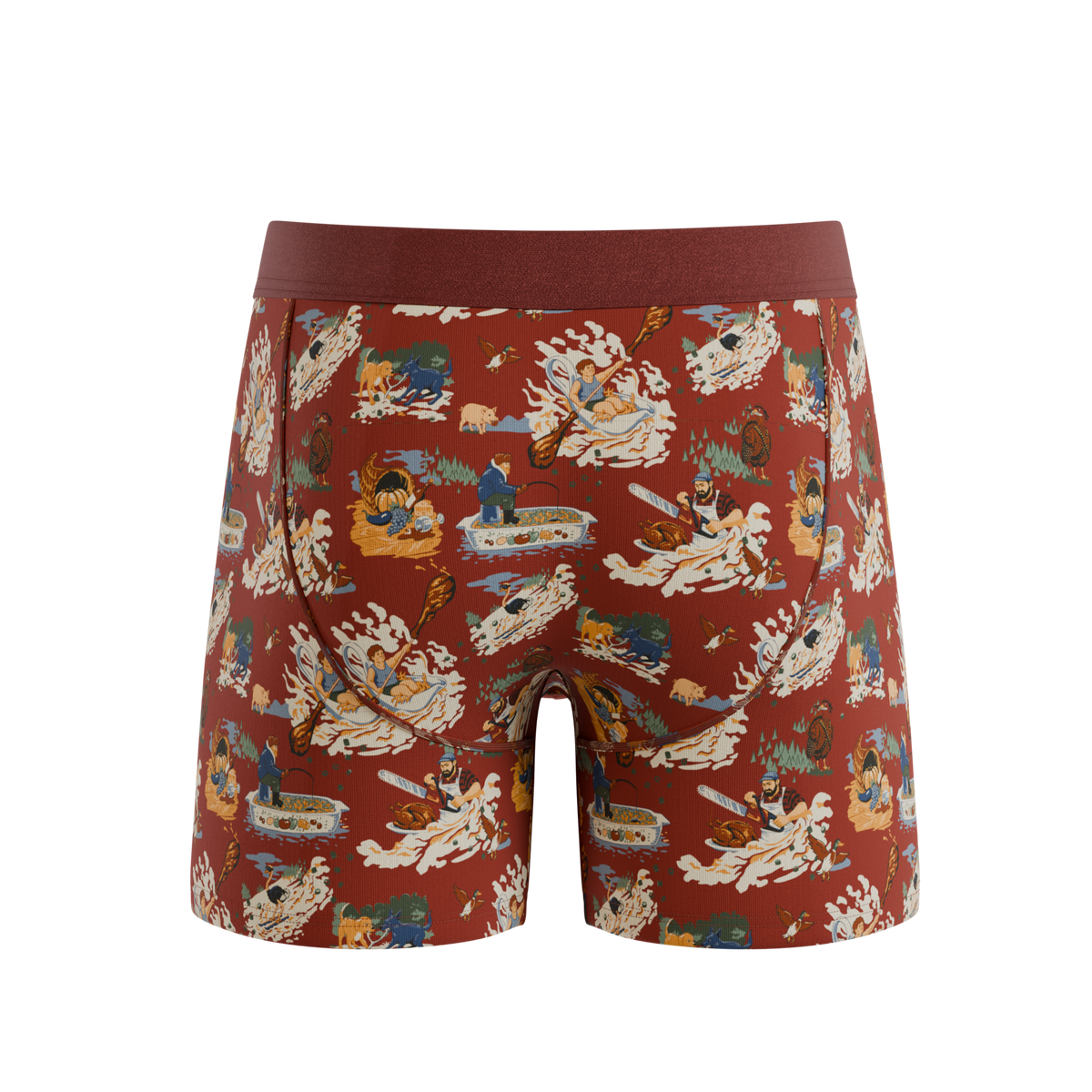 The Tater Toile | Thanksgiving Scene Ball Hammock® Pouch Underwear With Fly - Shinesty