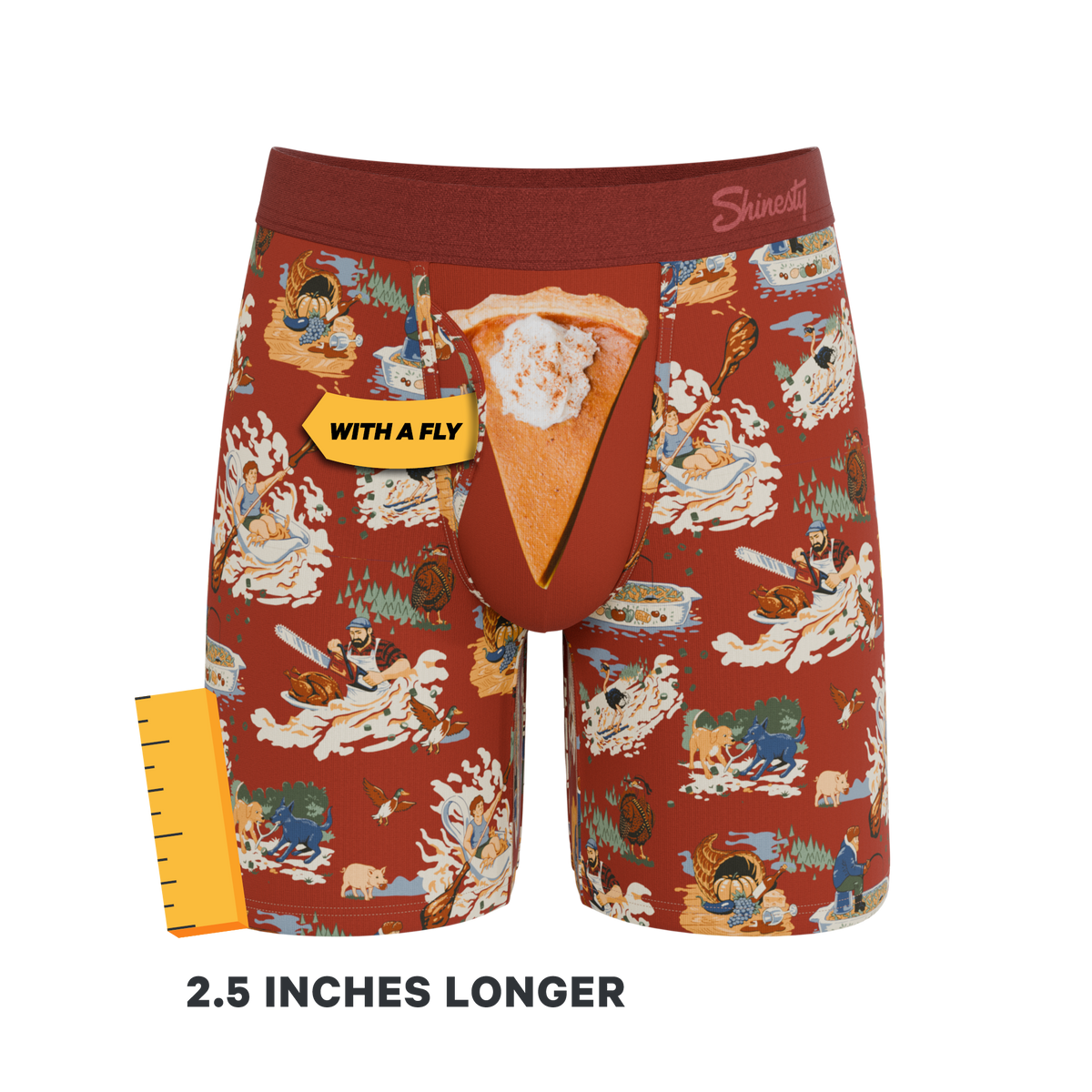 The Tater Toile | Thanksgiving Scene Ball Hammock® Boxer - Long Leg - Shinesty