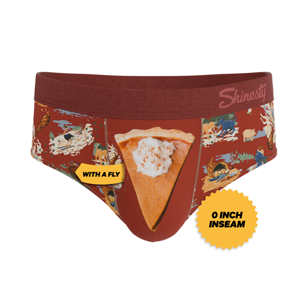 The Tater Toile | Thanksgiving Scene Ball Hammock® Pouch Underwear Briefs - Shinesty
