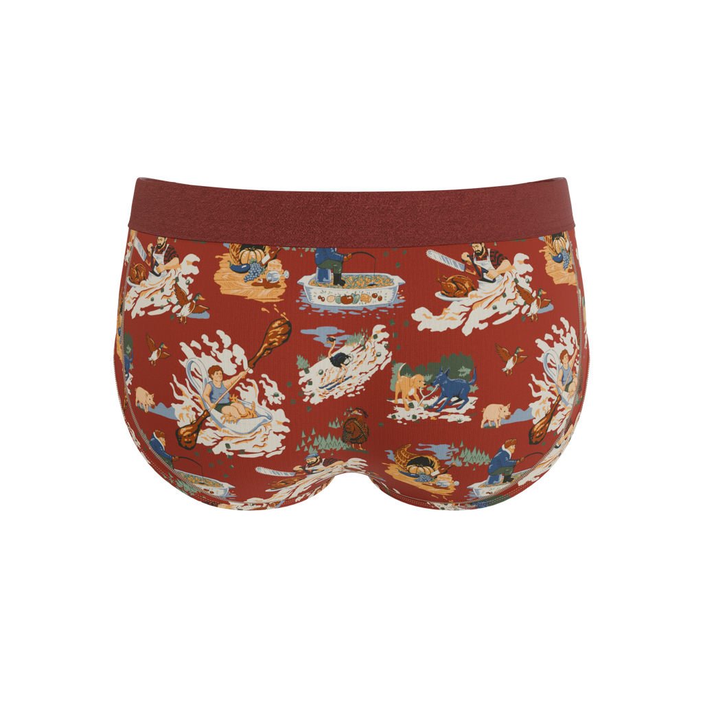 The Tater Toile | Thanksgiving Scene Ball Hammock® Pouch Underwear Briefs - Shinesty