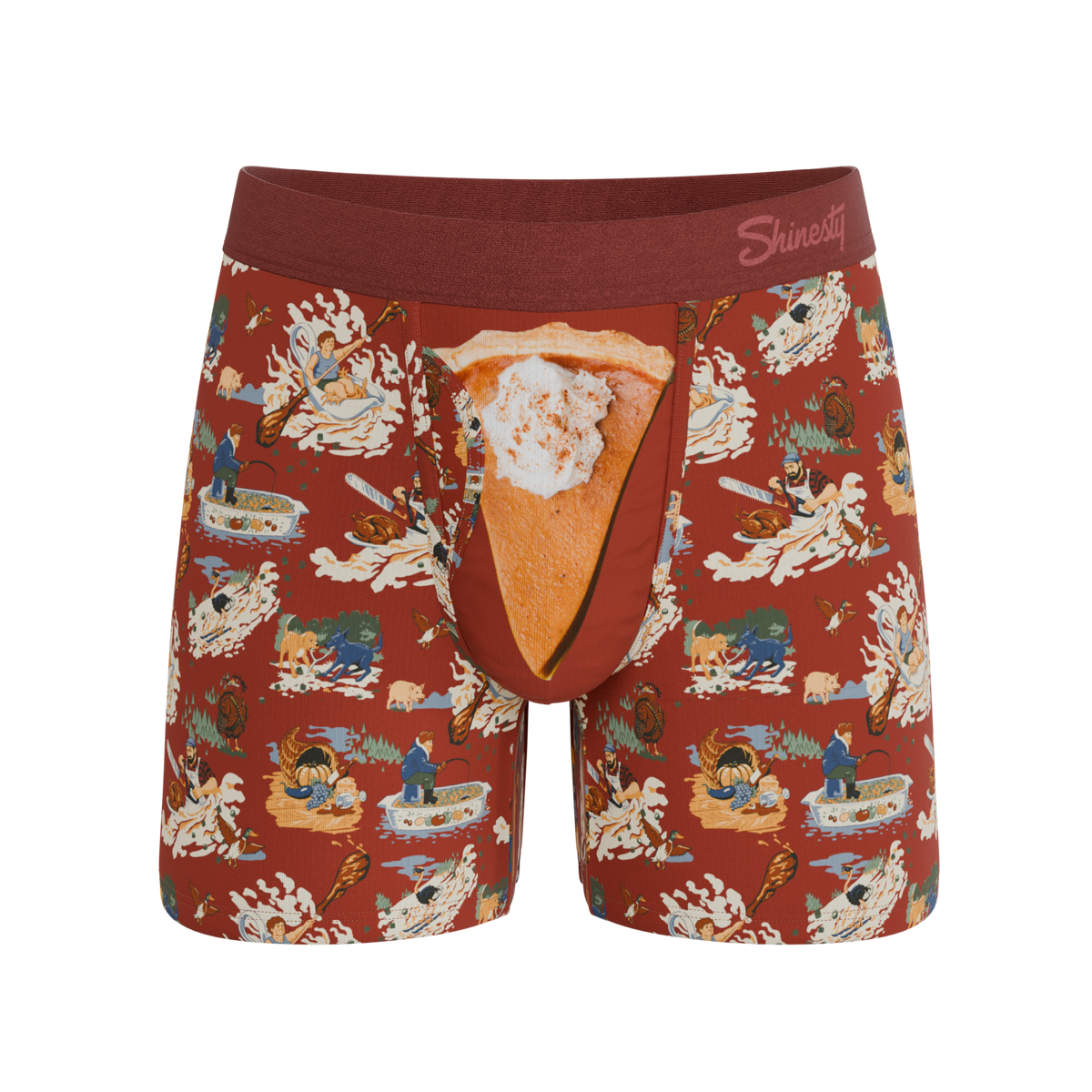 The Tater Toile | Thanksgiving Scene Ball Hammock® Magnum Big Pouch Underwear - Shinesty