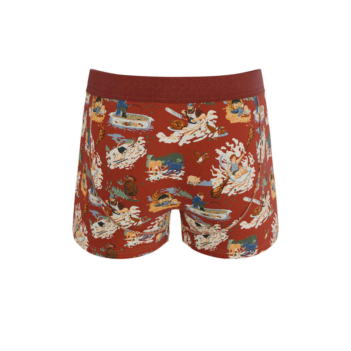 The Tater Toile | Thanksgiving Scene Ball Hammock® Pouch Trunks Underwear - Shinesty