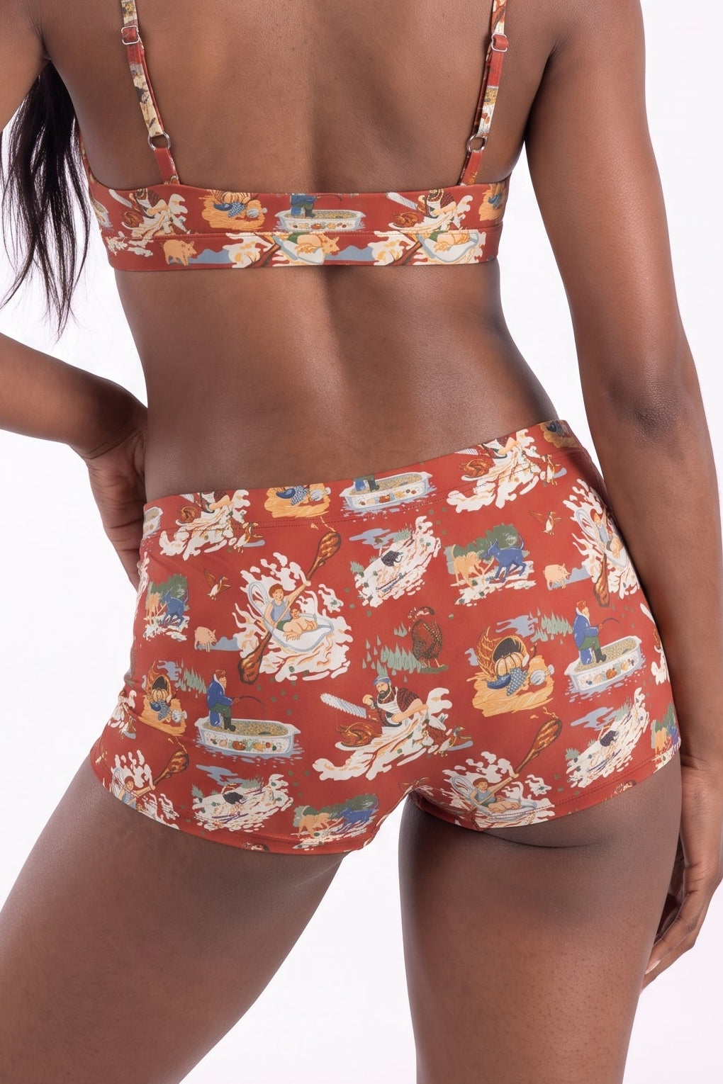 The Tater Toile | Thanksgiving Scene Modal Boyshort Underwear