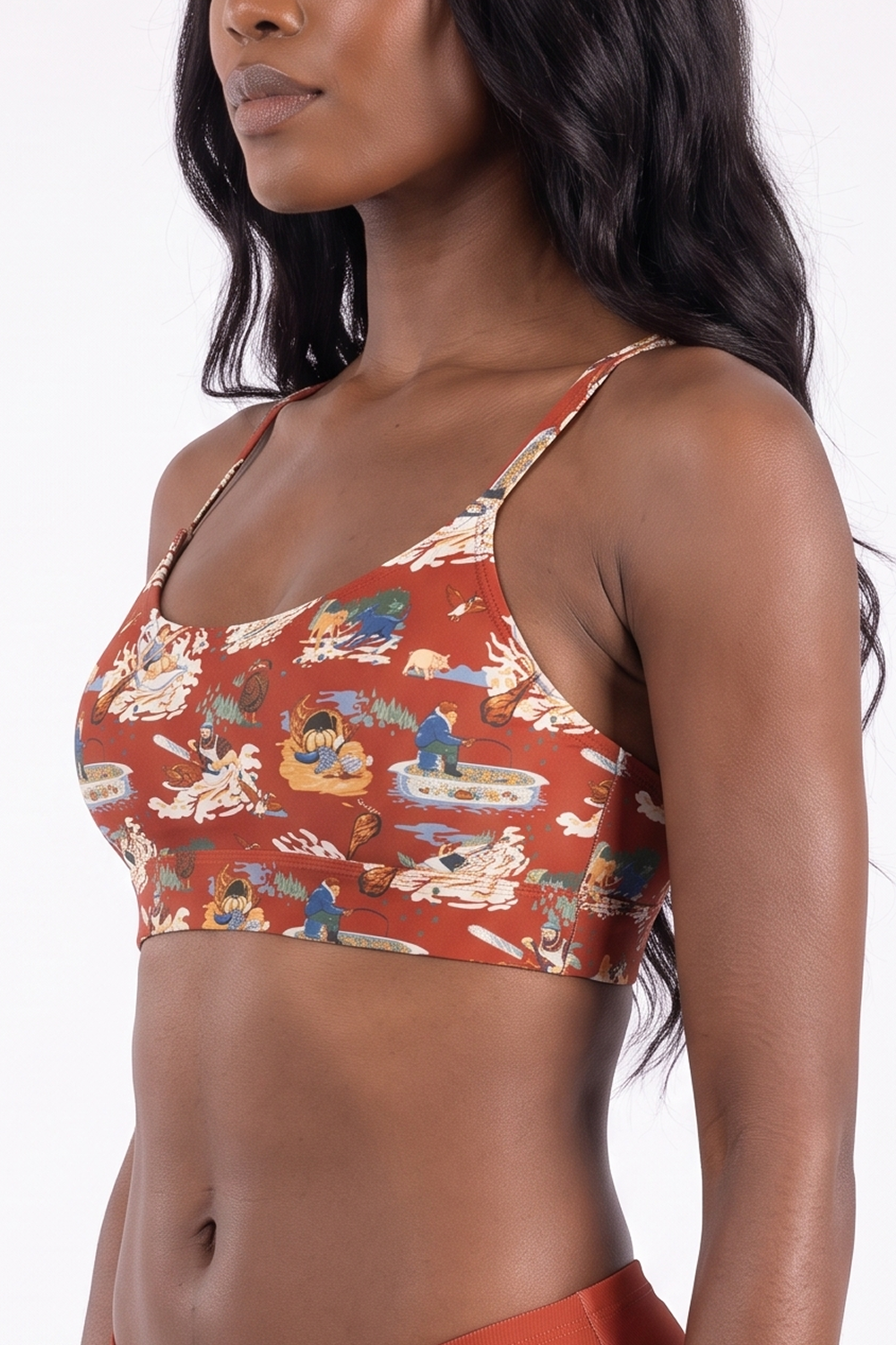 The Tater Toile | Thanksgiving Scene Boob Hammock™ Scoop Bralette - Shinesty