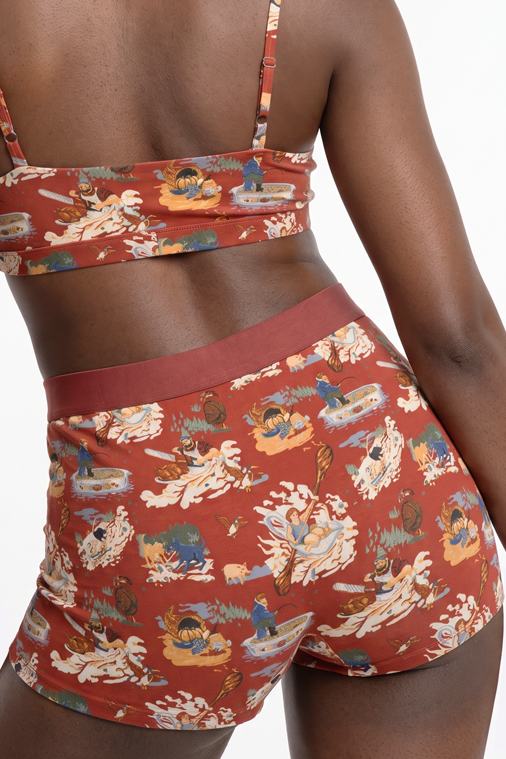 The Tater Toile | Thanksgiving Scene Women’s Boxers - Shinesty