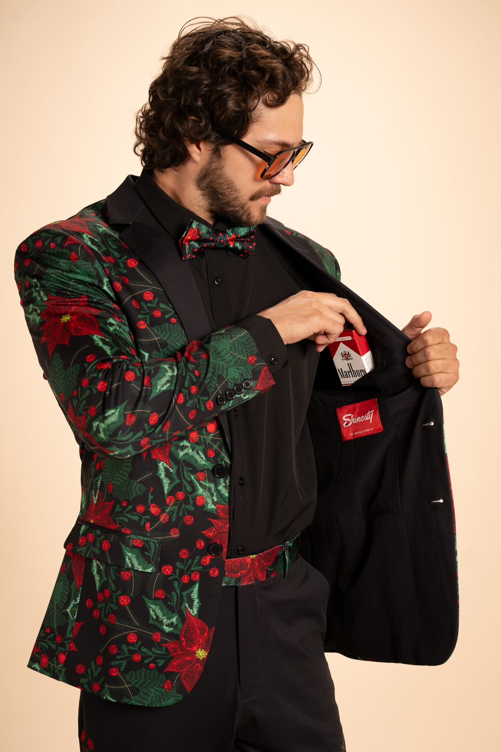 The Centerpiece | Poinsettia Men's Novelty Suit - Shinesty