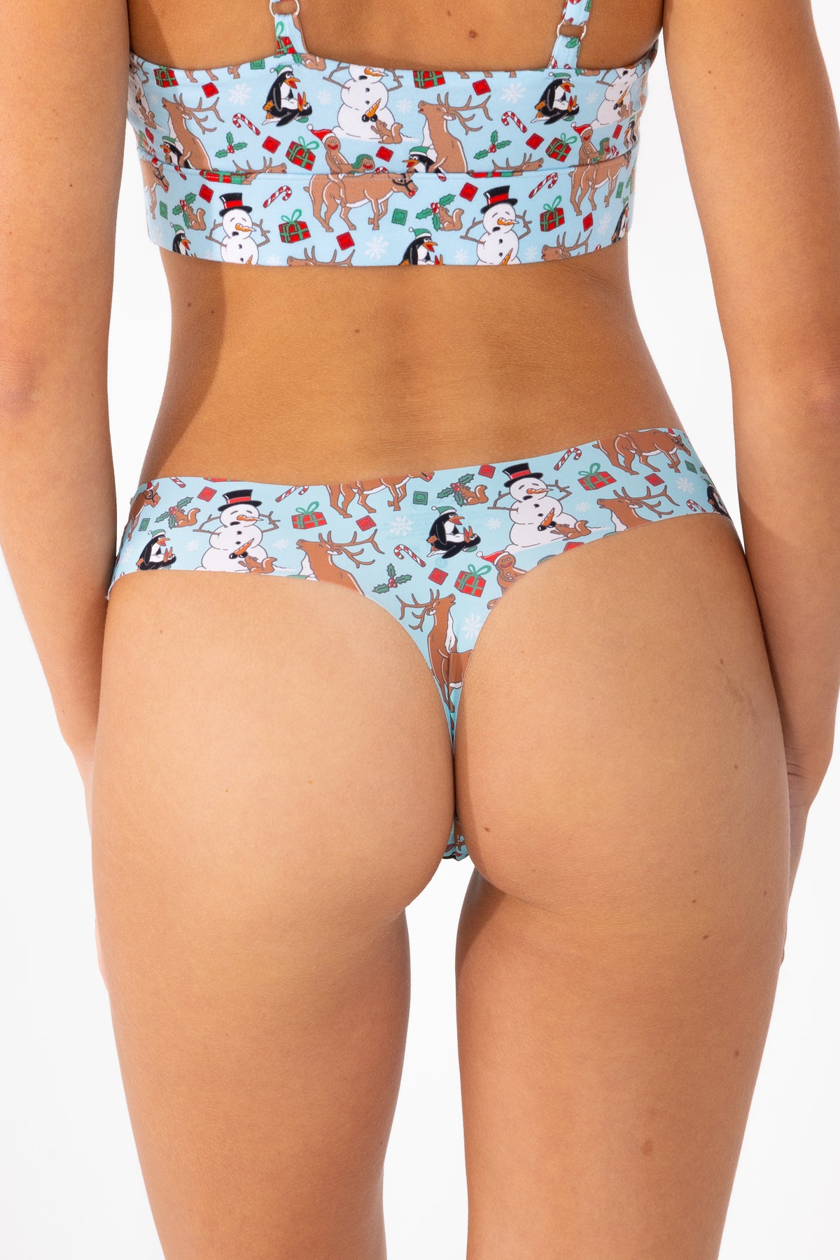 The Christmas Key Party | Christmas Characters Seamless Thong - Shinesty