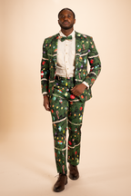 The Christmas Tree Camo | Christmas Tree Print Men's Novelty Suit - Shinesty