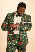 The Christmas Tree Camo | Christmas Tree Print Men's Novelty Suit - Shinesty