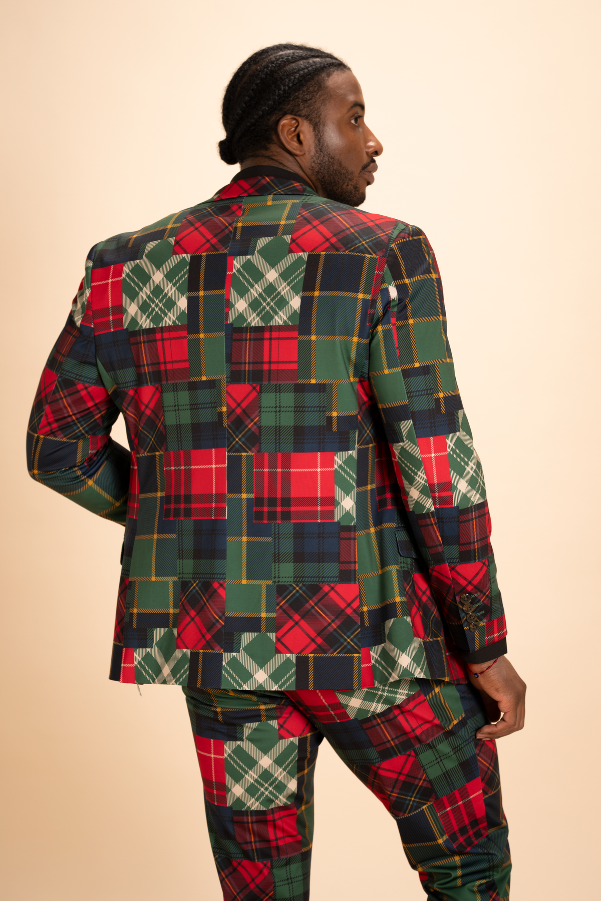 The Clash Of The Tartans | Tartan Patchwork Plaid Men's Novelty Suit - Shinesty