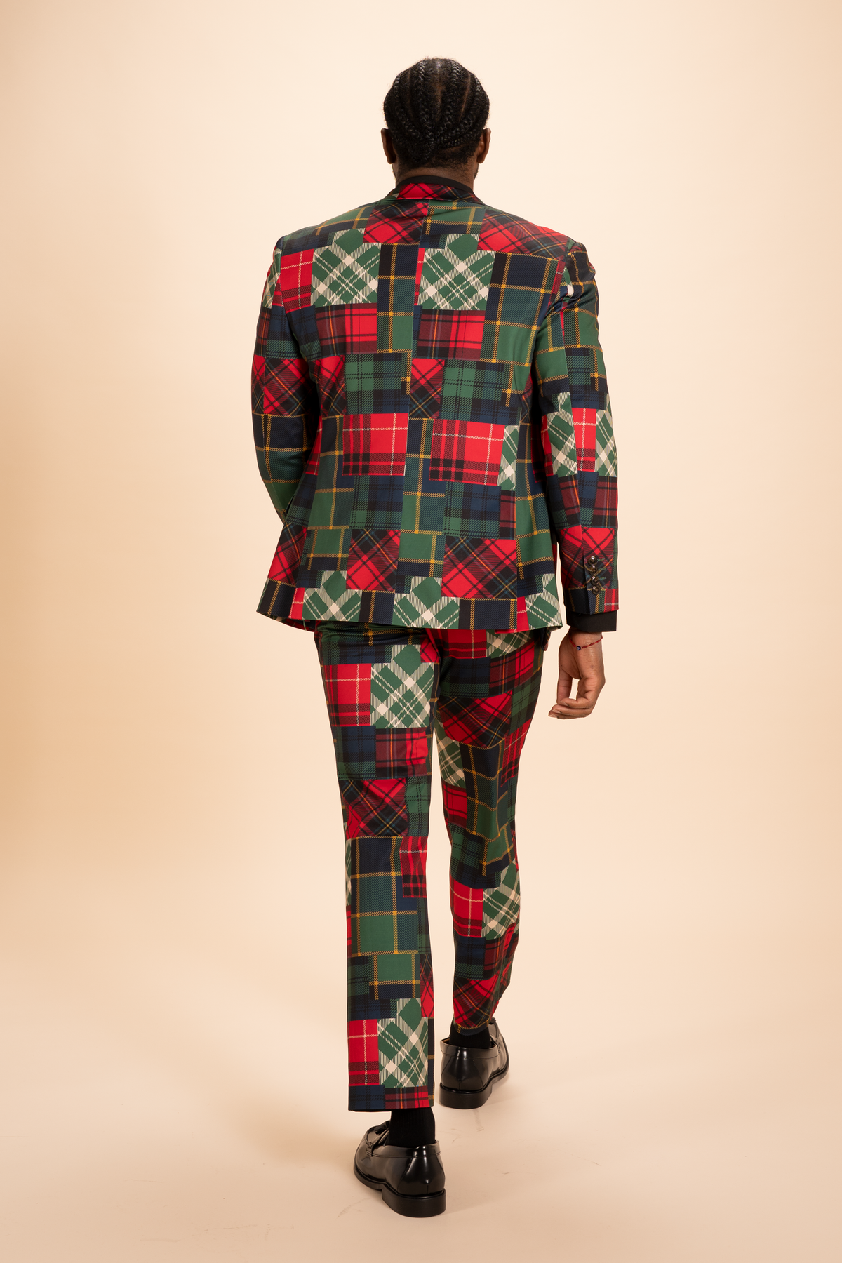 The Clash Of The Tartans | Tartan Patchwork Plaid Men's Novelty Suit - Shinesty