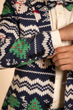 The Eggnog Aficionado | Snowman Fair Isle Men's Novelty Suit - Shinesty