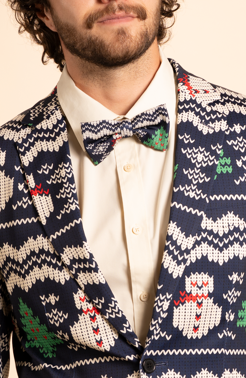 The Eggnog Aficionado | Snowman Fair Isle Men's Novelty Suit - Shinesty