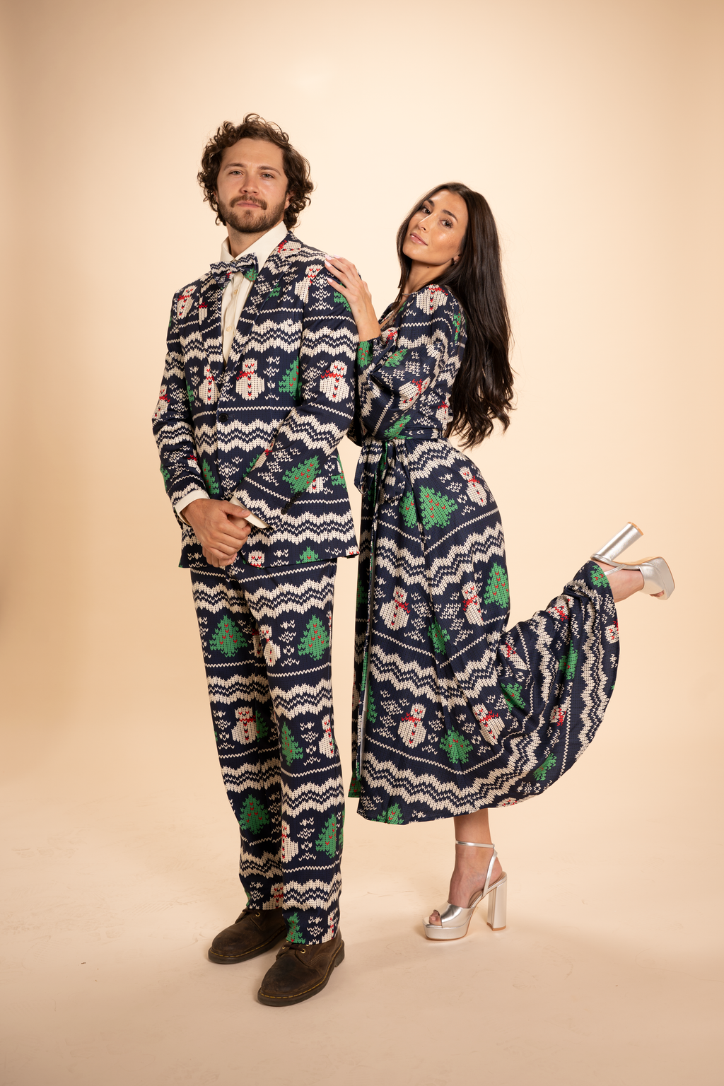 The Eggnog Aficionado | Snowman Fair Isle Men's Novelty Suit - Shinesty