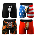 The Gentlemans Choice | Best Sellers Ball Hammock® Pouch Underwear With Fly 4 Pack - Shinesty