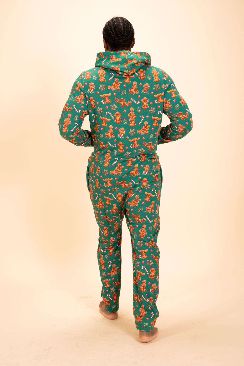 The Ginger Rail | Gingerbread Sexy Terry™ Men's Lounge Onesie - Shinesty