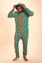 The Ginger Rail | Gingerbread Sexy Terry™ Men's Lounge Onesie - Shinesty