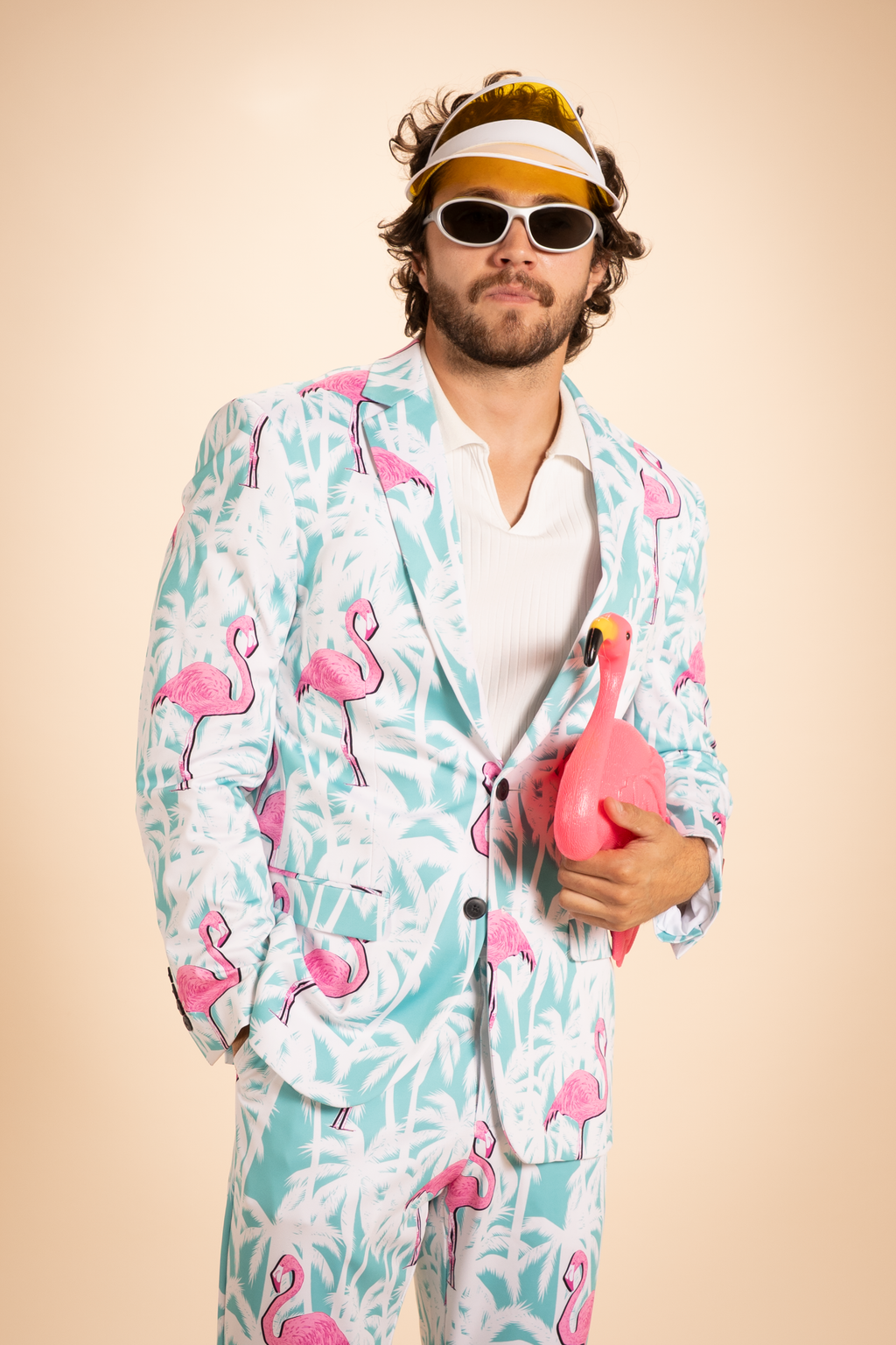 The La Flamenca | Flamingos Men's Novelty Suit - Shinesty