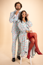The Peppermint Pimp Canes | Candy Cane Long Sleeve Dress - Shinesty