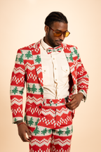 The Red Ryder | Fair Isle Knit Print Men's Novelty Suit - Shinesty