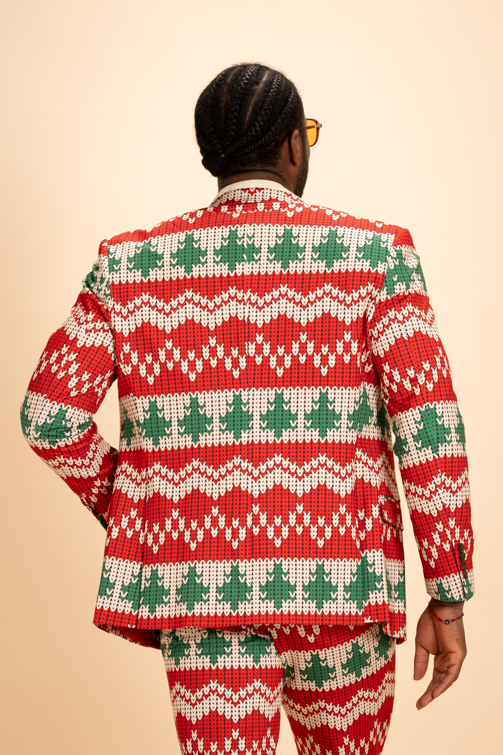 The Red Ryder | Fair Isle Knit Print Men's Novelty Suit - Shinesty