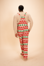 The Red Ryder | Fair Isle Knit Print Men's Straight Leg Pajamarall