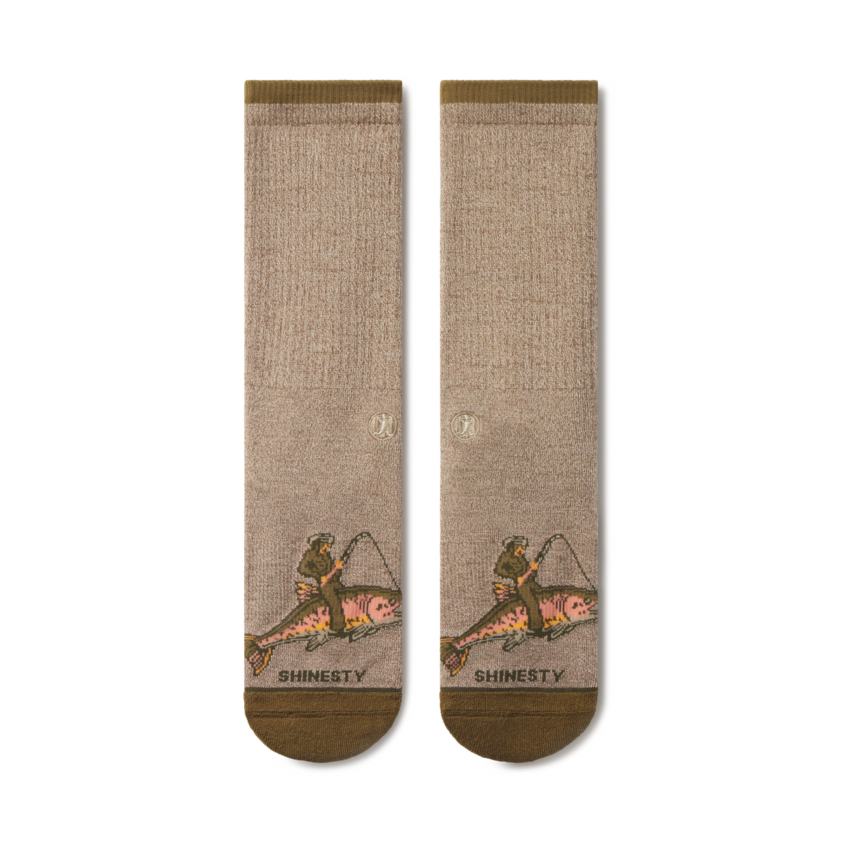 The Rowdy Angler | Fish Cowboy Heel Hammock™ Crew Socks - Shinesty