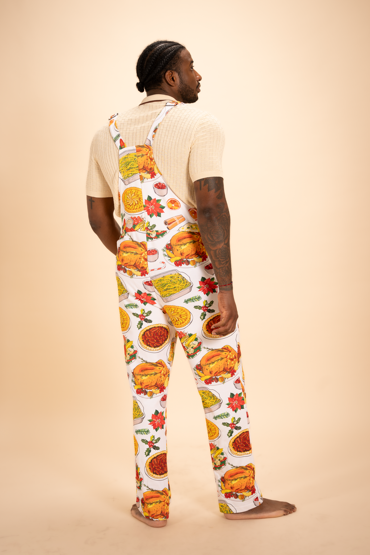 The Spread | White Thanksgiving Men's Straight Leg Pajamarall