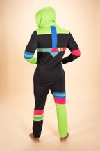 The Steep and Deep | Retro Black Sexy Terry™ Men's Lounge Onesie - Shinesty