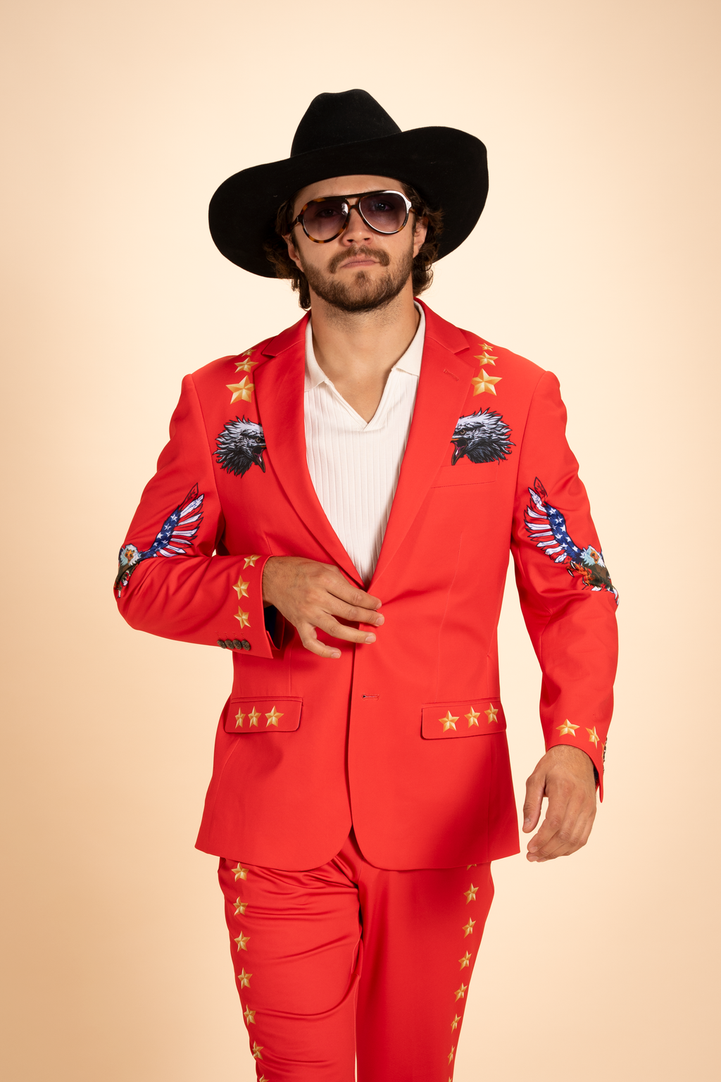 The Sunday Best | Red USA Men's Novelty Suit - Shinesty