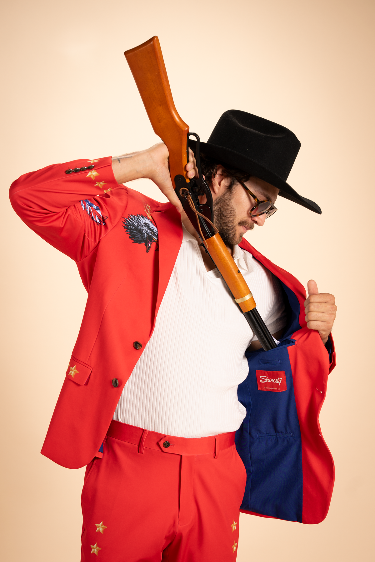 The Sunday Best | Red USA Men's Novelty Suit - Shinesty