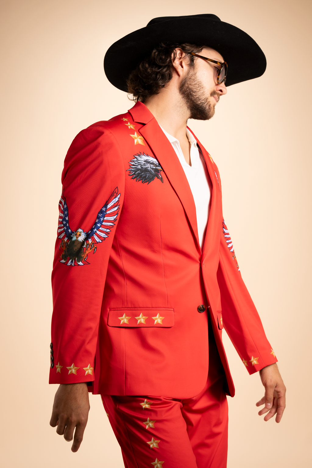 The Sunday Best | Red USA Men's Novelty Suit - Shinesty