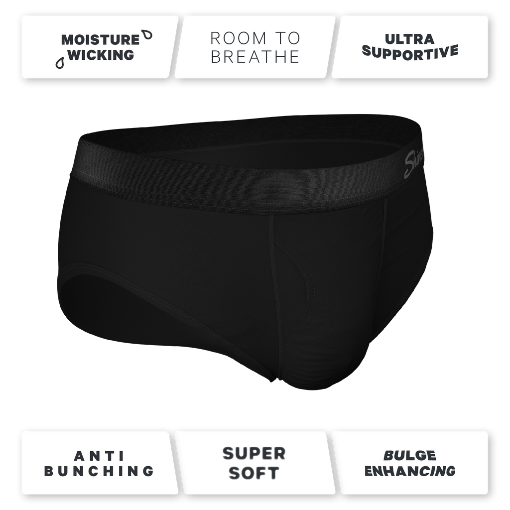 The Threat Level Midnight | Black Ball Hammock® Pouch Underwear Briefs 7 Pack - Shinesty