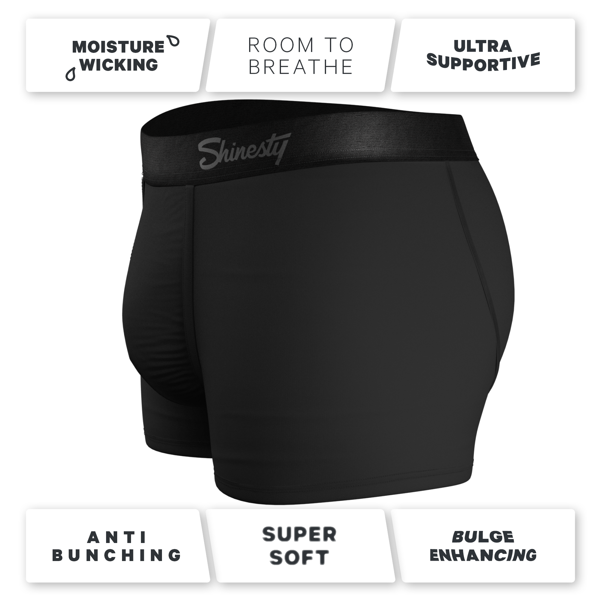 The Threat Level Midnight | Black Ball Hammock® Pouch Trunks Underwear 5 Pack - Shinesty