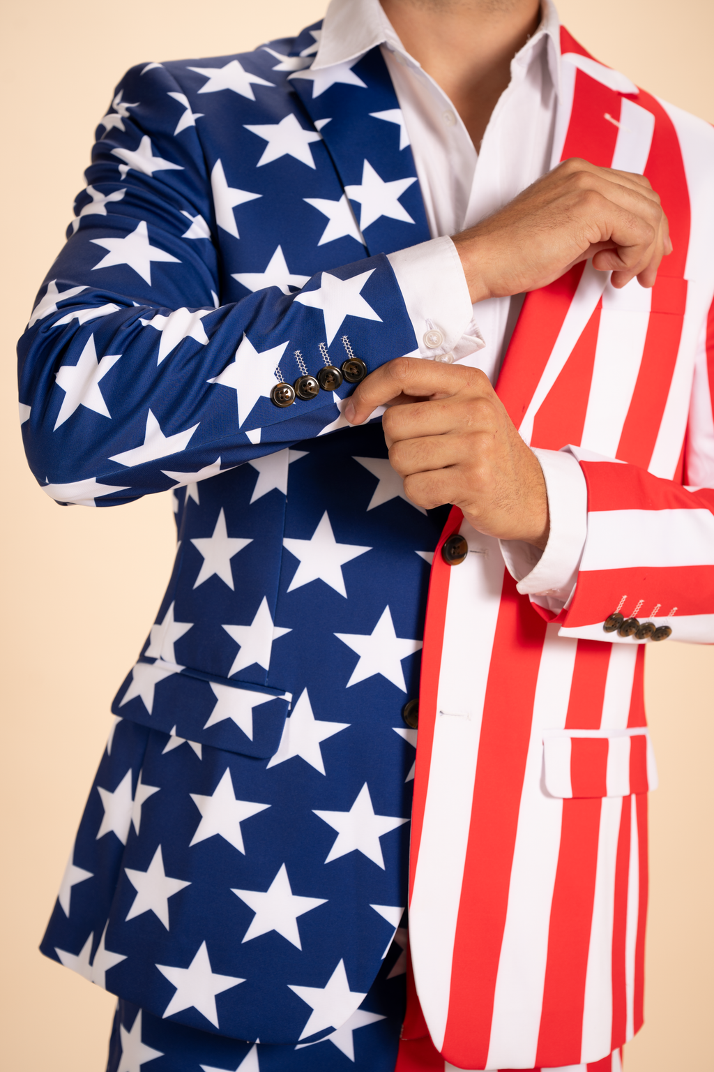 The Tommy J | American Flag Men's Novelty Suit - Shinesty