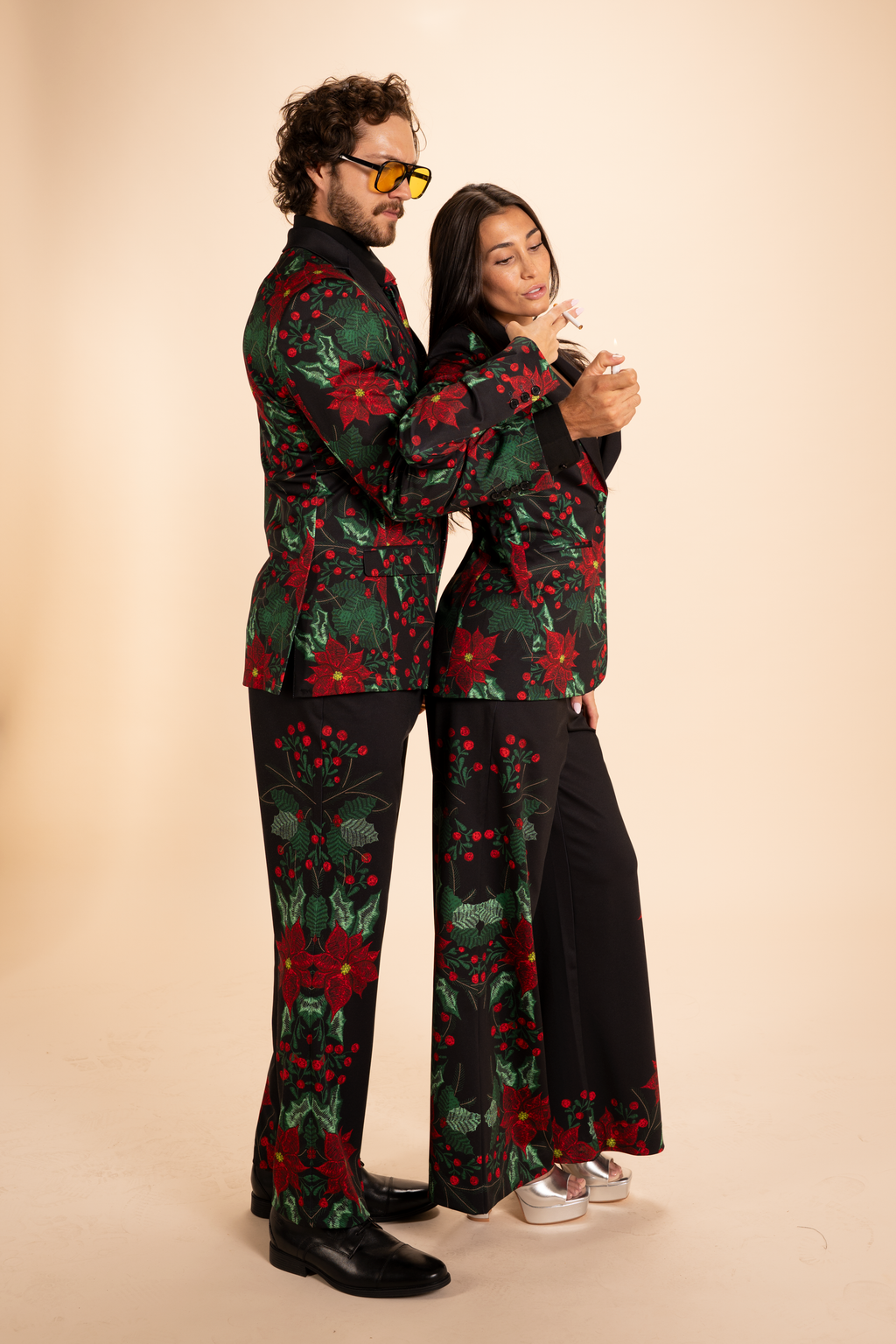 The Centerpiece | Poinsettia Men's Novelty Suit - Shinesty