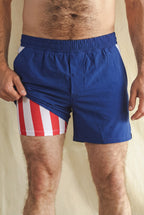 The Double Duty | American Flag Ball Hammock® 5 Inch Athletic Shorts - Shinesty