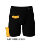 The Threat Level Midnight | Black Ball Hammock® Boxer - Long Leg - Shinesty