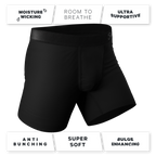 The Zero Shades of Grey | Black Ball Hammock® Pouch Underwear 3 Pack - Shinesty