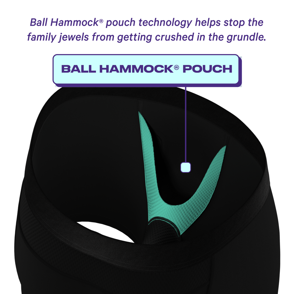 The Threat Level Midnight | Black Cooling Ball Hammock® Underwear With Fly 5 Pack - Shinesty