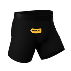 The Threat Level Midnight | Black Cooling Ball Hammock® Underwear With Fly 5 Pack - Shinesty